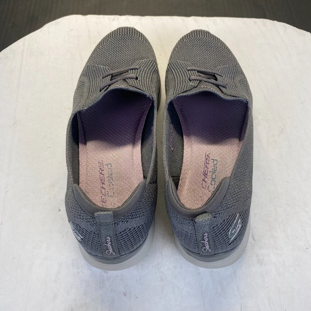 Skechers Stretch Women's Sneaker, Grey, Size 9.5,Lighweight,Comfort - Picture 8 of 15